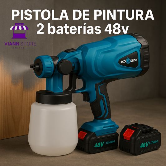 Pistola de Pintura 2 Baterías 48v